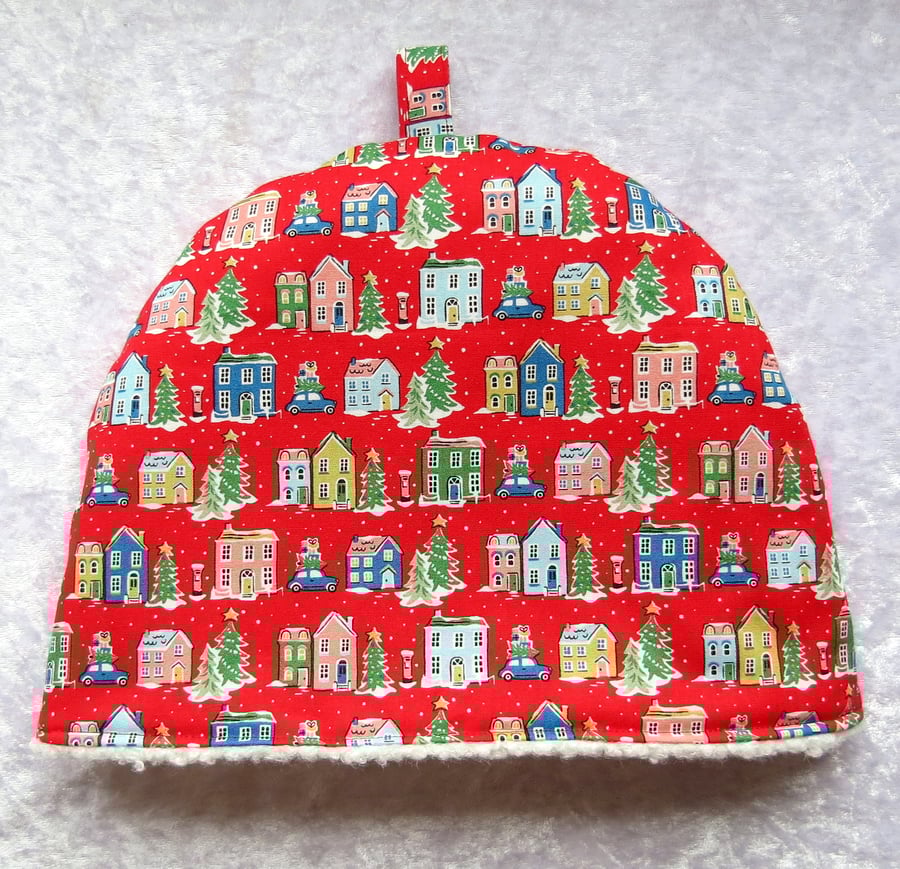 Tea Cosy, medium tea cosy, Christmas, Liberty cotton, 28cm width