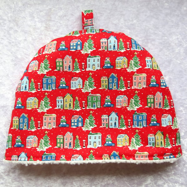 Tea Cosy, medium tea cosy,  to fit a 3 cup teapot, Christmas, Liberty cotton