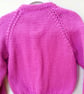Cabled Cardigan Hand Knitted in Chunky Yarn for a Girl, Gift Ideas for Children  - Image 9