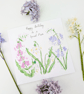 Wildflower hand-painted personalised greetings card - Image 6