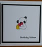 Panda in Wellies Birthday Card - Image 1