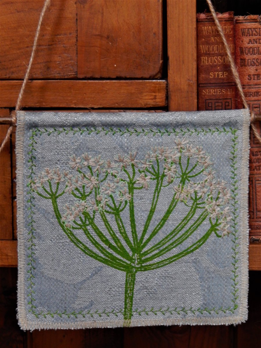 Cow Parsley - Screen Printed Hanger 