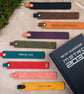Personalised Leather Bookmark, Custom Book Lover Gift, Leather Anniversary Gift