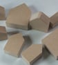 MDF house shapes, blank templates of a terrace of cottages & houses crafting. - Image 4