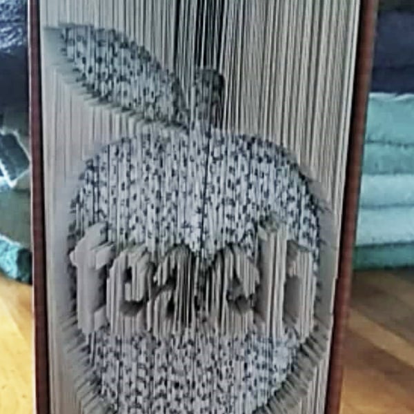 Teach Apple CUT & FOLD Book folding Pattern - EMAILED PDF PATTERN