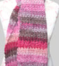 Pretty Variegated Crocheted Scarf - Colourful Crocheted Scarf - Soft Scarf - Image 3