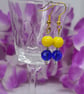 Bright and Bold Yellow and Blue Earrings - Image 9