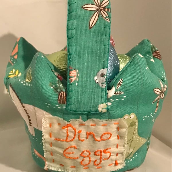 Fabric Dinosaur Basket