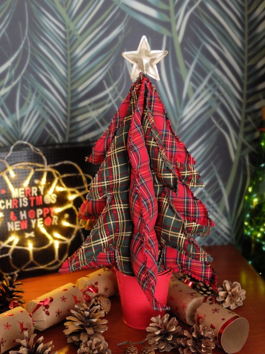Fabric Christmas Tree Table Decoration