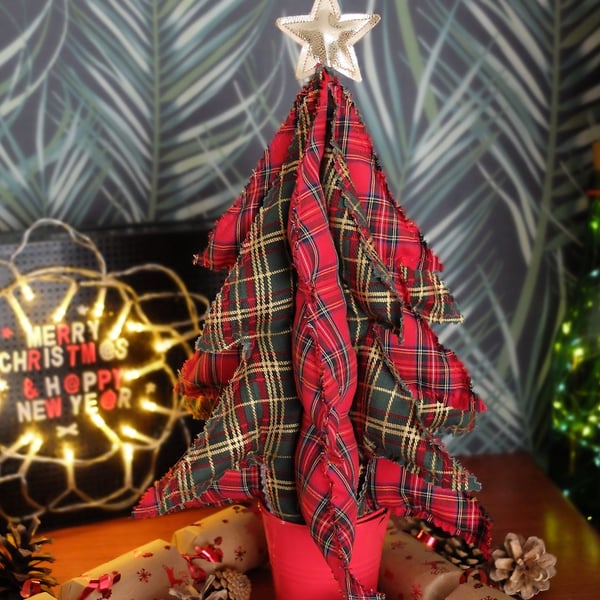 Fabric Christmas Tree Table Decoration