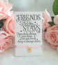 Friend Wish Bracelet, Friend Cord Bracelet, Friend Gift, Friends are like stars  - Image 1