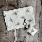 Bee Makeup Bag Gift Set