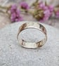 Sterling Silver Hidden Message Hammered Ring - Wide Ring