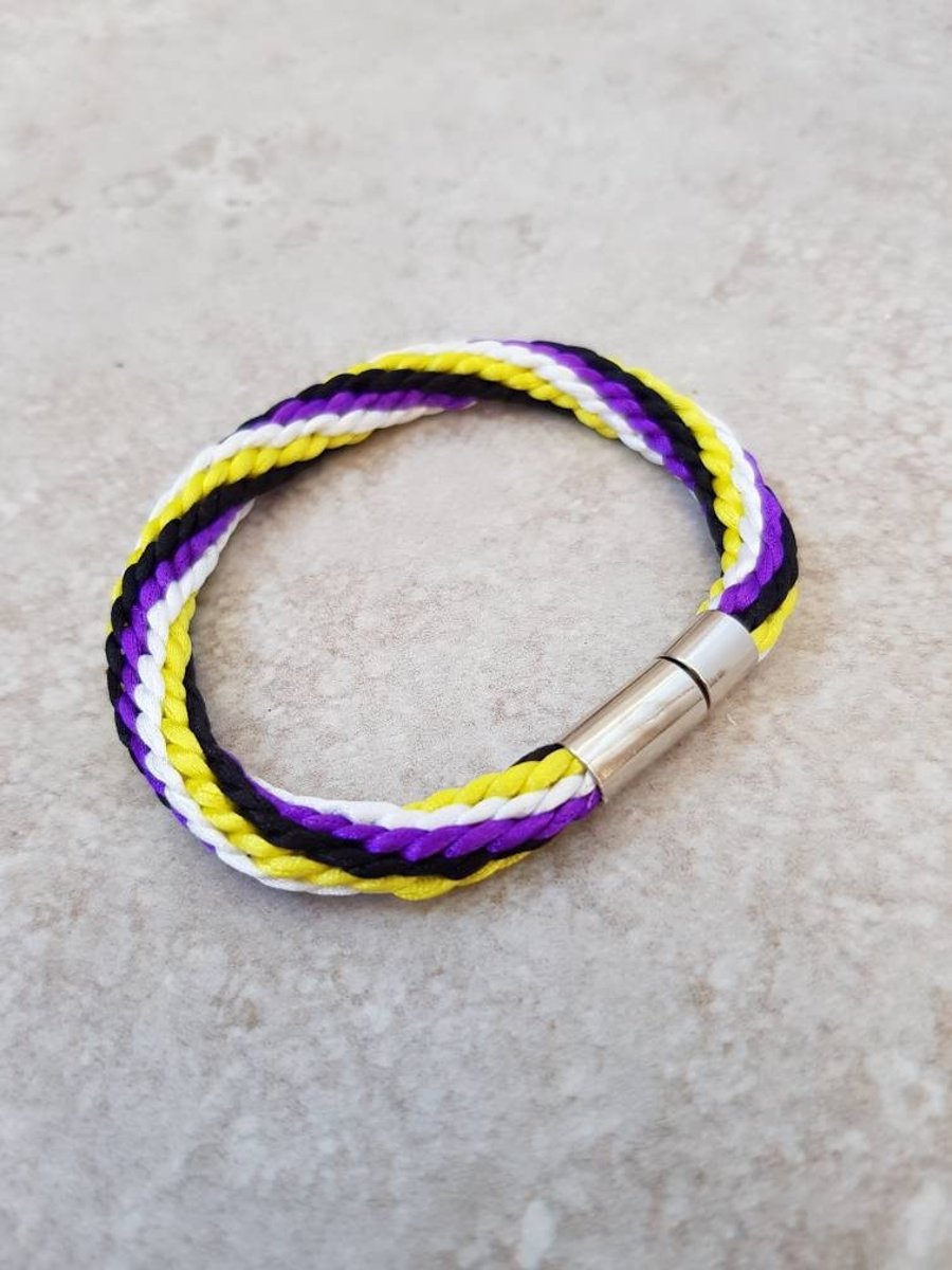 Non Binary Bracelet, LGBTQIA, Pride Wristband