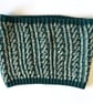Teal Green Shetland Wool Cowl - Image 2
