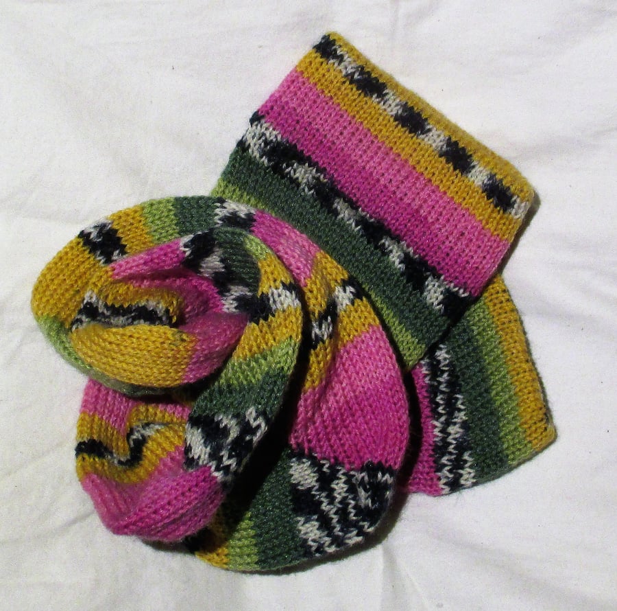Handmade Wool Socks SIZE: 7-9 UK, 9-11 US, 39-42 EURO 