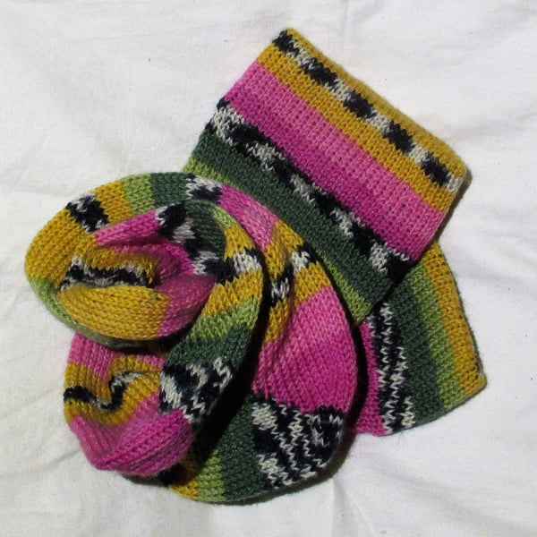 Handmade Wool Socks SIZE: 7-9 UK, 9-11 US, 39-42 EURO 