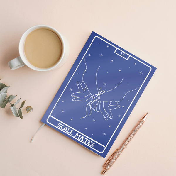 Literary Trope Notebook, Tarot Card Inspired, Handmade and Handbound, A5 or A6