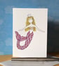 Mermaid Blank Card. - Image 5