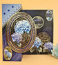 Blue Hydrangea Foldback Birthday Card For Her With Motivational Quote 