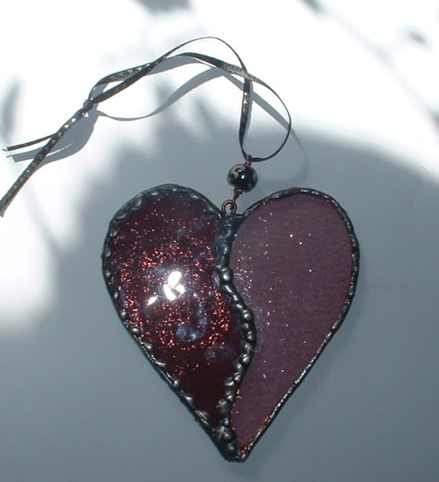 Pink Tainted Love Stained Glass Suncatcher