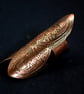 medieval etched shield ring - copper ring - armour ring - Image 2