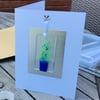 Keepsake hanging tree decoration card 