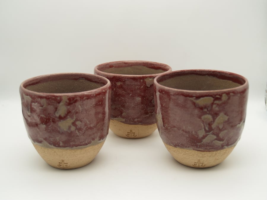 3x Ceramic Beakers