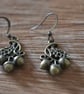 Acorn earrings woodland themed