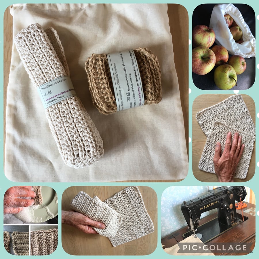  Plastic free kitchen starter kit  house warming gift  reusable  biodegradable