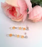 Citrine & Vintage Crystal Beaded Necklace & Earrings, Gift for Her, Mother's Day - Image 10