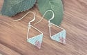 Handwoven beadwork earrings