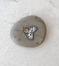 Moth Art Hand Painted Stone Pebble 'Small Magpie Moth' - Image 1