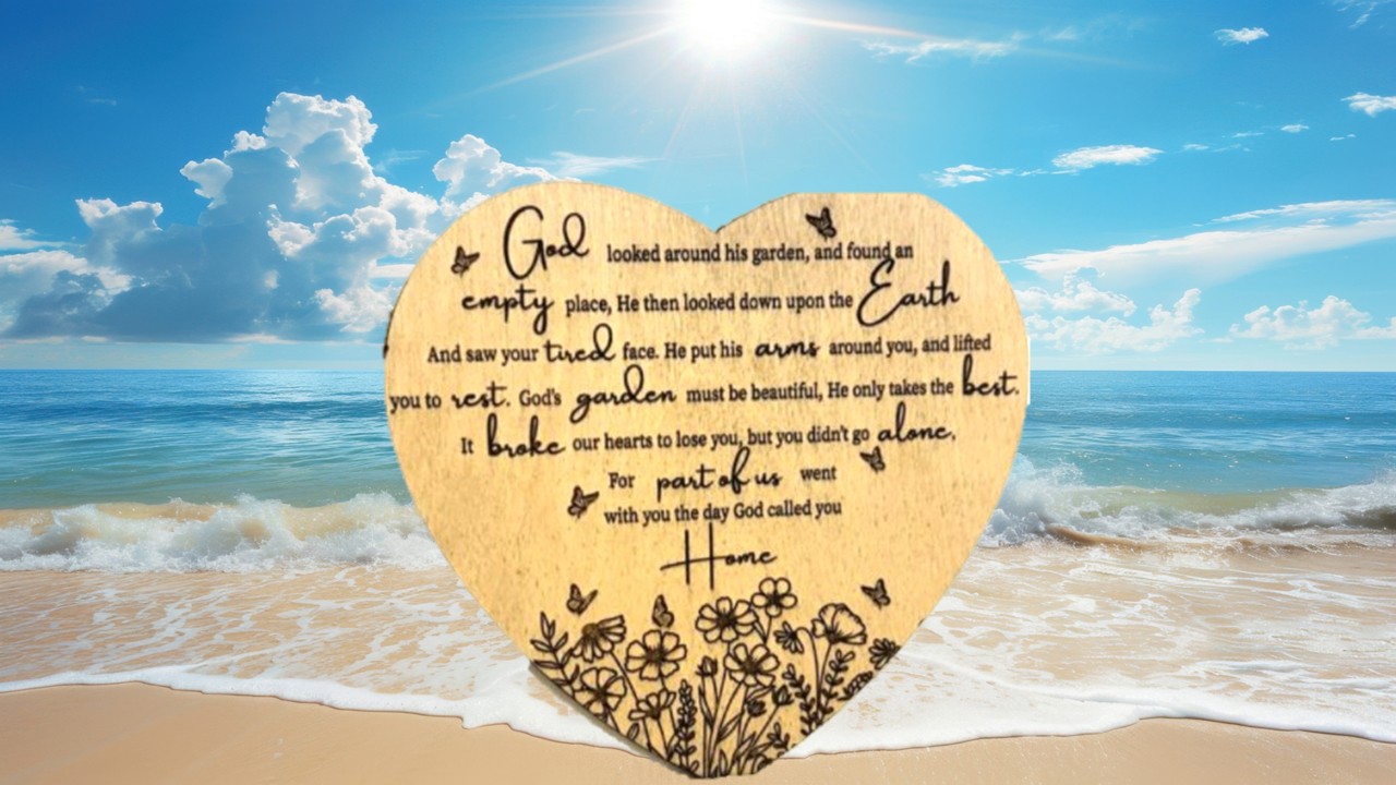 Gods Garden - Poem etched on Baltic Birch Plywood