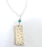 Daisy Necklace, Sterling Silver, Hand Stamped - Image 3