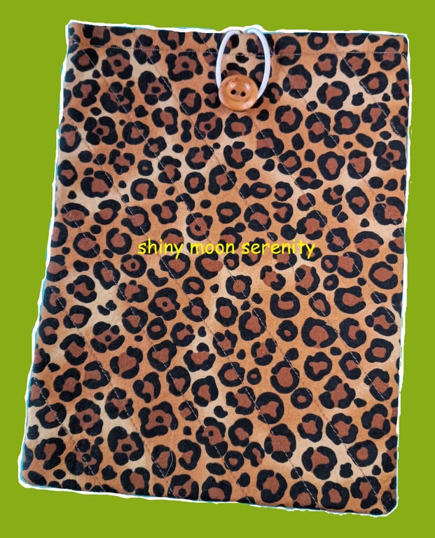 Leopard Print, Book-Tablet Sleeve.