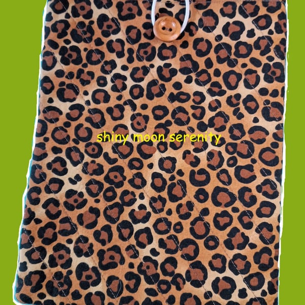 Leopard Print, Book-Tablet Sleeve.
