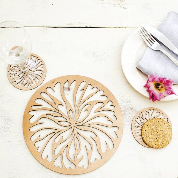Marigold Placemats And Coasters Set of 4