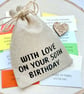 50th Birthday Keepsake Quote Gift 3,1 Quotes, Turning 50, Half Century Milestone