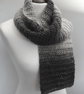 ladies Scarf Shades of Grey Ombre Style  - Image 5