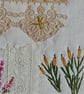 Hand embroidered textile art wall hanging, unframed nature wall decor wall decor - Image 3