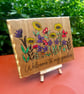 Welcome to my garden. Wooden plaque  - Image 2