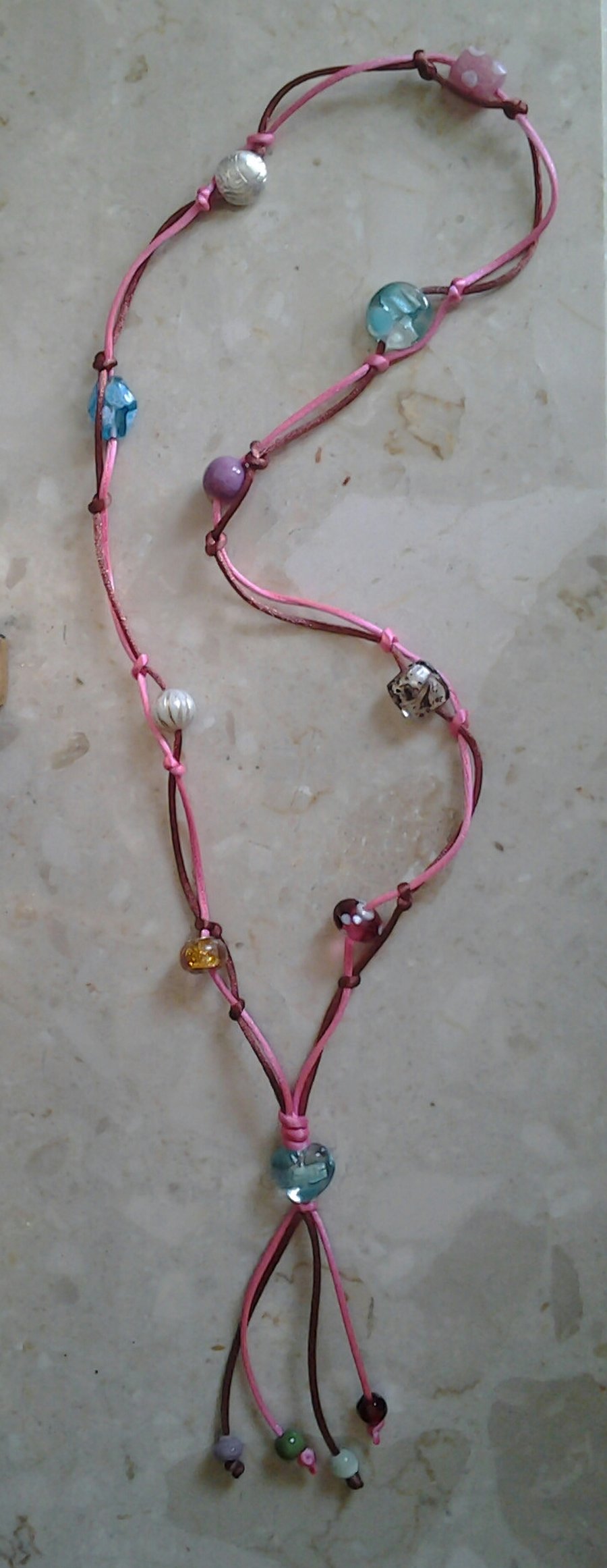 Braid and Bead Necklace