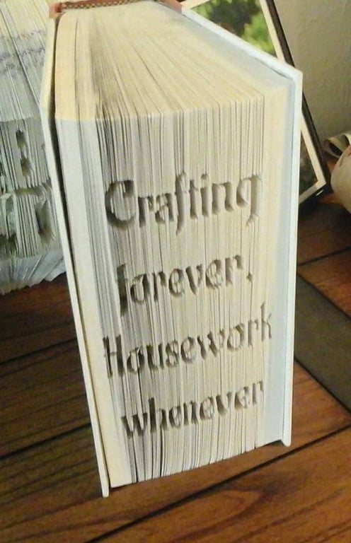 Crafting forever CUT & FOLD Book Folding Pattern - EMAILED PDF PATTERN