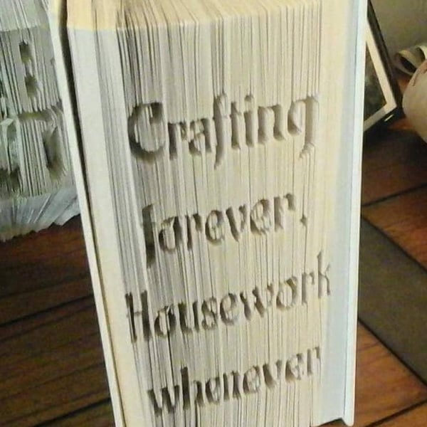 Crafting forever CUT & FOLD Book Folding Pattern - EMAILED PDF PATTERN