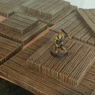 15 Wooden Floor Set - Crates Pallets Planks Dock Modular Terrain DnD 40K TTRPGS