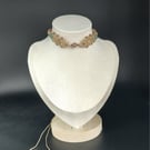 Pale Gold Choker with Agate beads
