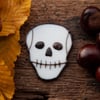 Little Scull Stained Glass Suncatcher Halloween Decoration