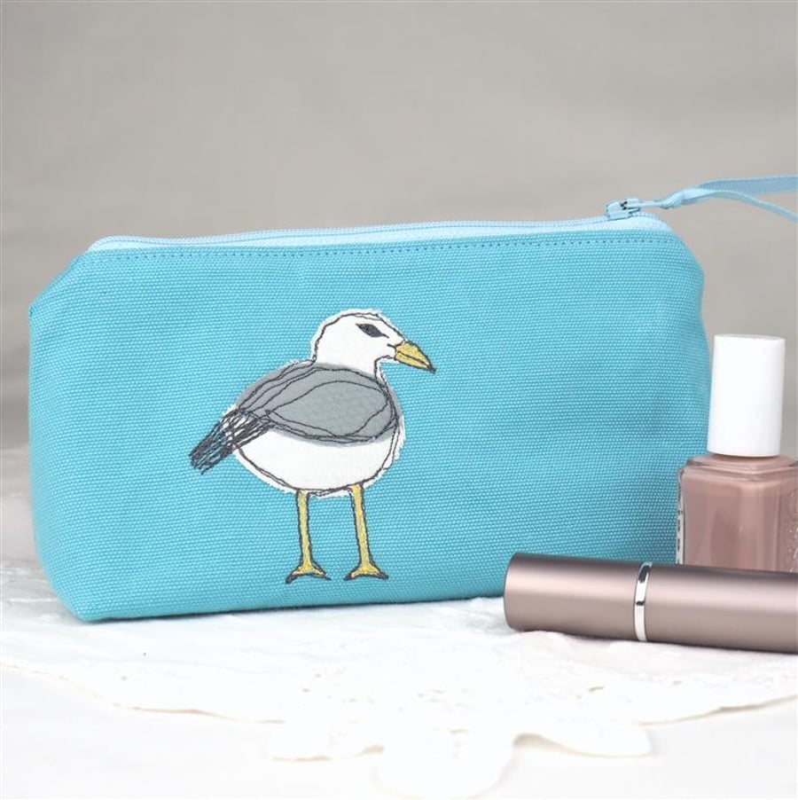 Make Up Bag Cosmetics Seagull Nature Wildlife Seaside Coastal Bird 