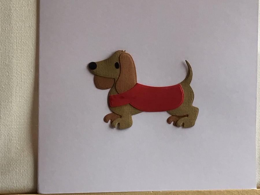 Cecil the Sausage dog. A card for any occasion. CC388